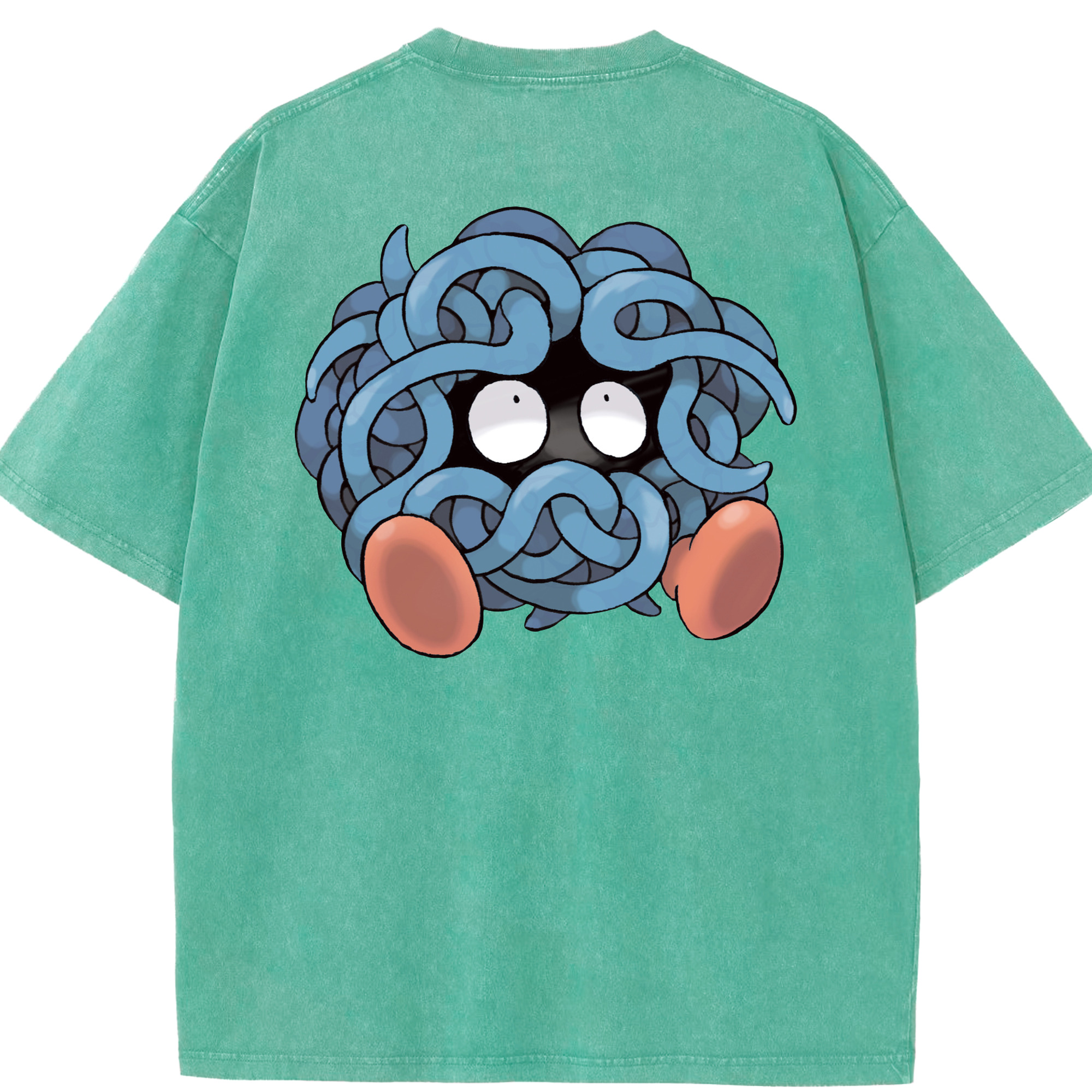 （画像用） ポケットモンスター Pokémon 綿100% ヴィンテージ風 半袖Tシャツ（背面プリント）